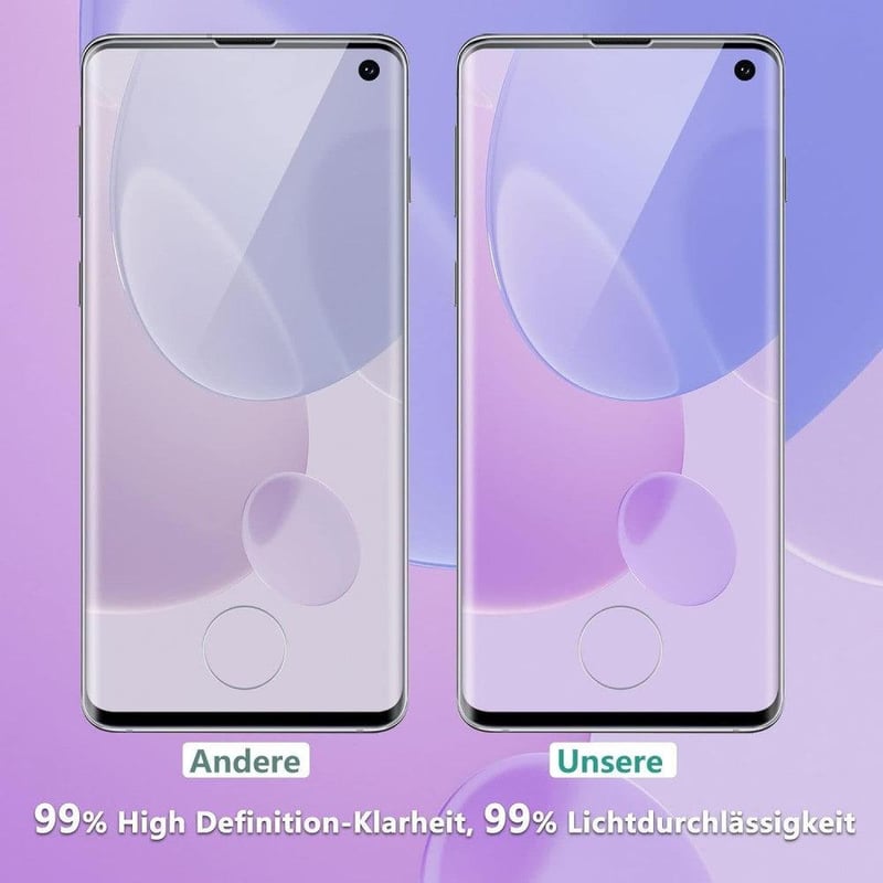 Samsung Galaxy S10e HD edzett üveg képernyővédő fólia, 2db, buborékmentes