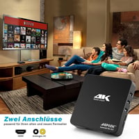 AGPTEK 4K médialejátszó 8TB HDD támogatással, HDMI/AV kimenettel, reklám és felirat funkcióval 5