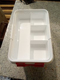 Cutie pentru prim ajutor Sunware Q-Line cu inserție, 9 litri, alb-roșu — capac de plastic lipsă (stare: vezi imaginea 2) 3