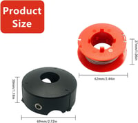 luolety Bosch Fűkasza Damil ART 23/26/30 Combitrim Easytrim Modellekhez - 1,6mm 8m Pótdamil F016800175 Kompatibilis - 8 Orsó + 1 Kupak 5