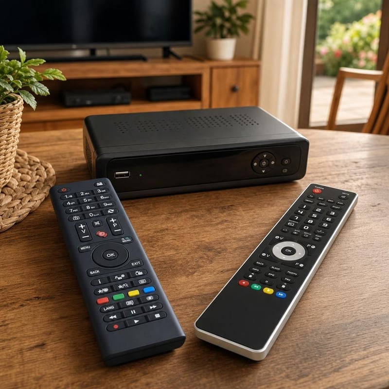 Set telecomenzi decodor: 1x Telecomandă CGV Premio Sat + 1x Telecomandă universală Metronic