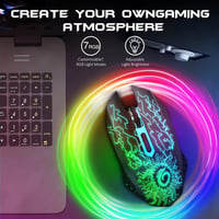 VersionTECH Vezeték Nélküli RGB Gamer Egér - Újratölthető, Csendes, 3 DPI Fokozat 4