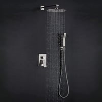 Drenky 40cm-es Rozsdamentes Acél Kerek Esőztető Zuhanyfej Vízkőmentes Fúvókákkal 7