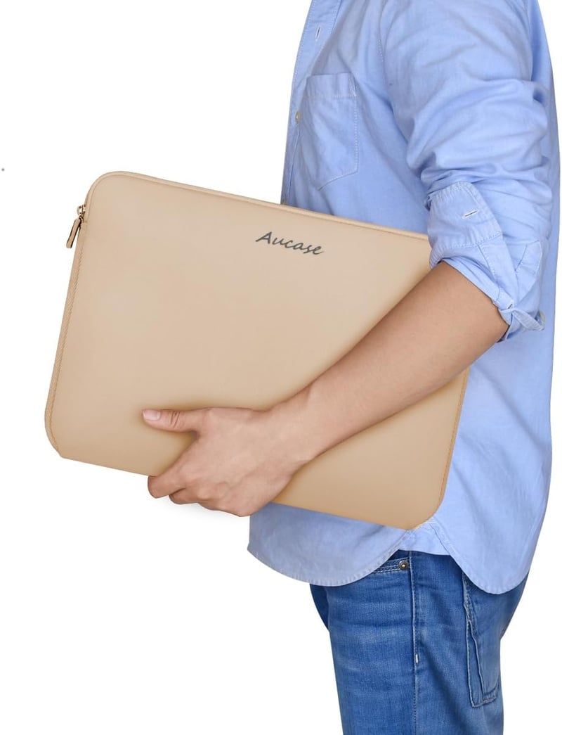 Aucase 15-16 colos neoprén laptop táska férfiaknak és nőknek