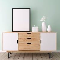 Fekete ABS Állítható Szekrényláb Rögzítő Klipszek 10db - Bontott 5