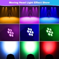 BETOPPER 2db RGBW LED mozgófejes partyfény távirányítóval, DMX és hangvezérléssel 2
