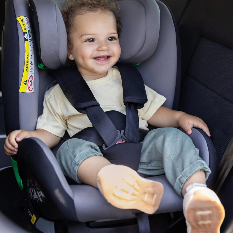 Bebeconfort EvolveFix Plus i-Size 360° Forgatható Autósülés, 0-12 Év, 40-150 cm, ISOFIX, 10 Fejtámla Pozíció, Oldalvédelem, Fekete