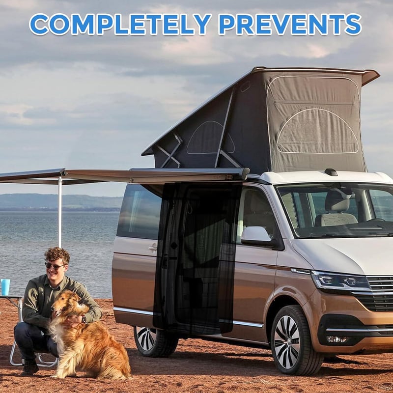 JinsenTGG Ford Transit Custom szúnyoghálócsalád ajtóra mágneses szúnyoghálóval