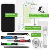 GIGA Fixxoo iPhone 11 Retina LCD Kijelző Cserecsomag - Érintőképernyős Üveg Szerszámkészlettel - Egyszerű Kijelzőjavítás Otthon 2