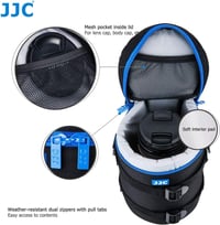 JJC Prémium Vízálló Objektívtok 110x190mm-es Lencsékhez, Fekete 4
