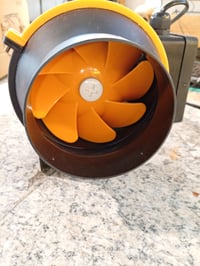 Ventilator de tubulatură MidingChai 100 mm cu regulator de turație, 220 m³/h, ventilator de extracție silențios, protecție la supraîncălzire, UE 5