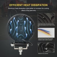 Kerek LED Offroad Munkalámpa 36W - 2db Vízálló Spotlámpa 3