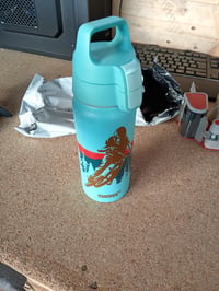 Bidon aluminiu pentru copii SIGG WMB ONE Race 0,6 L, bleu, pentru băuturi carbogazoase — o mică lovitură pe lateral (stare: vezi a 2-a fotografie) 3