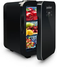 Enventor 10L hordozható mini hűtőszekrény 12V/220V fűtéssel és LCD kijelzővel 8