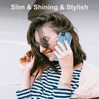 Samsung Galaxy M32 Átlátszó Csillámos Tok Kameravédővel 7