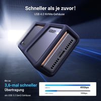 UGREEN USB 4 M2 Ház 40Gbps NVMe Külső SSD Adapter Hatékony Hűtéssel, 8TB Kapacitás, MacBook Pro M4/M4 Pro/Max és HP Celeron N4120 Kompatibil 2