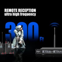D Debra Audio PRO ER-202 UHF Dupla Csatornás Vezeték Nélküli Fülmonitor Rendszer Adóval és Vevővel Színpadi, Stúdió és Zenész Használatra 9