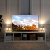 EDISHINE Fa Állólámpa Szett - Szürke Lenvászon Ernyővel, E27 Foglalattal, Hálószobába, Nappaliba 9
