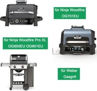 WELL GRILL Alumínium Zsírfelfogó Tálcák Ninja Woodfire és Weber Gázgrillekhez, 20 db Eldobható Csepp Tálca, 22x15 cm, Kompatibilis Weber 641 4