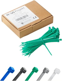 Buydefinition 100 db zöld kábelkötegelő 100mm x 2.5mm - UV-álló nylon kábelrendező kültéri-beltéri használatra, otthonba, irodába, kertbe, g 1