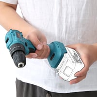 KATSU FIT-BAT 21V Akkus Ütvefúró-csavarozó, Kefe Nélküli Motor, LED Lámpa (Csak Géptest) 8