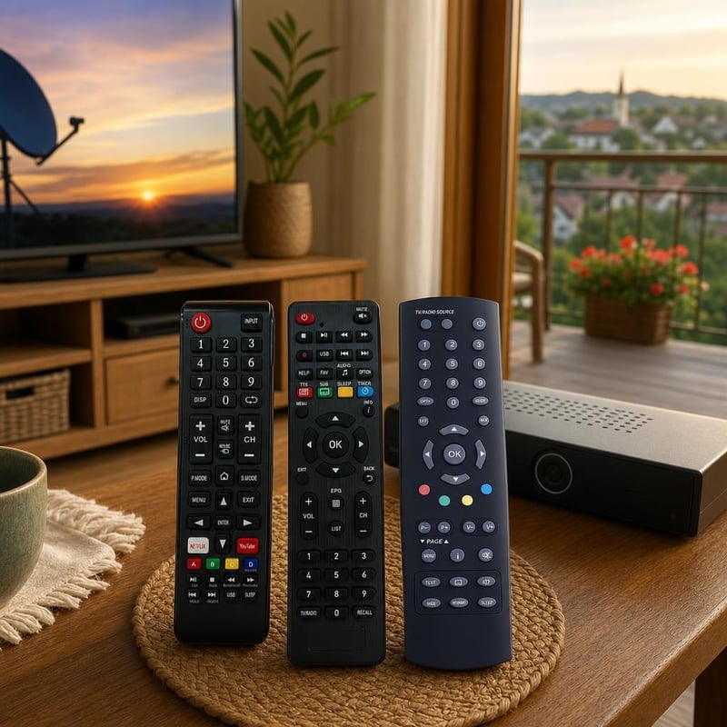 Záchranný balík pre TV: 1x Smart TV ovládač + 1x ovládač dekodéra + 1x ovládač káblového prijímača