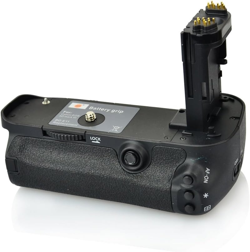 DSTE BG-E11 Akkumulátor Markolat + 2db LP-E6 Akkumulátor + USB Töltő Canon EOS 5D Mark III 5D3 Fényképezőgéphez - 7.4V/2600mAh

AI: I've cre