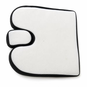 Pernă ortopédică ergonomică pentru scaun auto Healthfix cu spumă cu memorie, antiderapantă — parte albă pătată (produs utilizat)