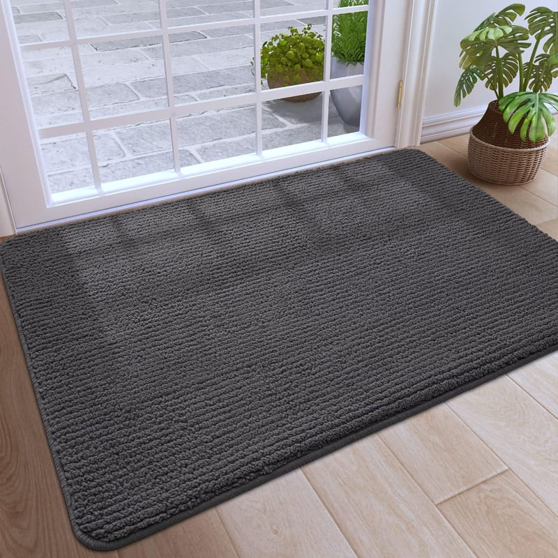 DEXI Sötétszürke Csúszásmentes Mosható Lábtörlő 60x90cm Kültéri-Beltéri