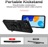Xiaomi Redmi Note 11/11S Csúsztatható Kamerás Védőtok 360° Gyűrűvel és Mágnessel 4