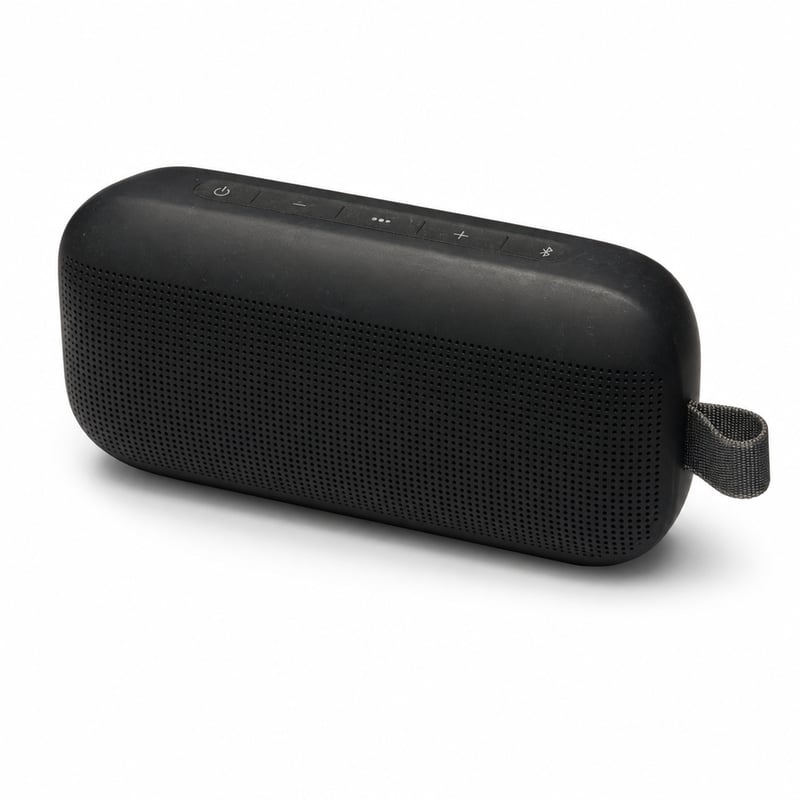 Bluetooth reproduktor Bose SoundLink Flex, prenosný, vodoodolný, čierny — chybný, na nič nereaguje, na náhradné diely (stav: viď 2. obrázok)