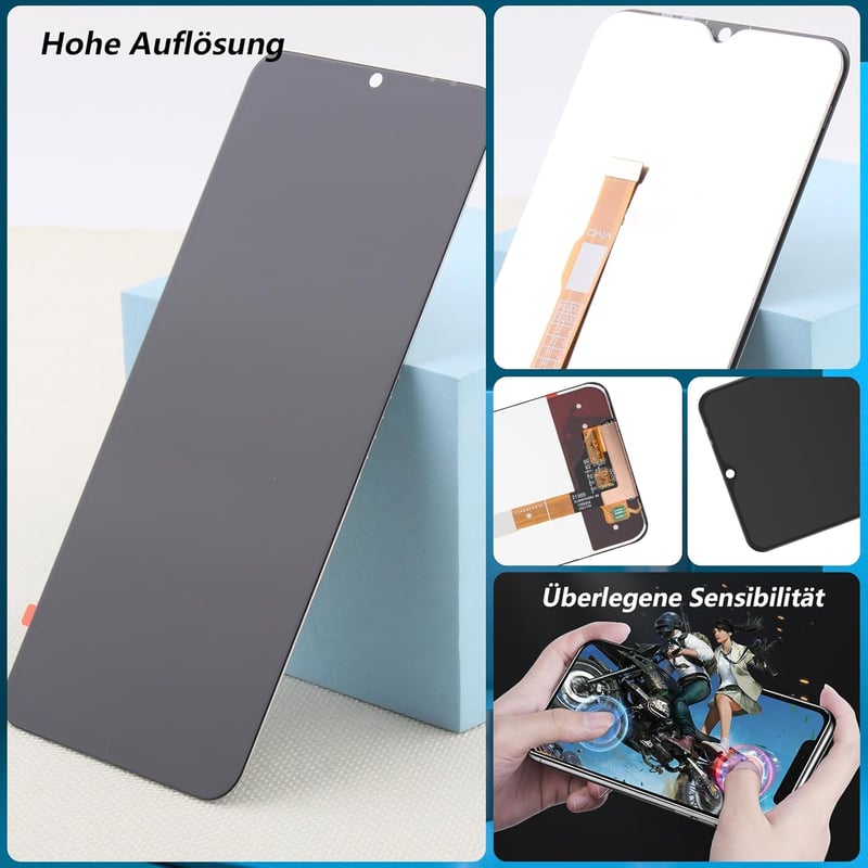 RongZy LCD Kijelző Vivo Y52/Y72 5G Telefonhoz - Érintőképernyős Digitalizáló Csereképernyő Szerelőkészlettel, Fekete
