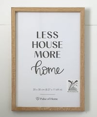 PULSE of HOME Tölgyfa Képkeret 20 x 30 cm - Vékony Európai Tölgy Posztertartó Gyerekszobába és Nappaliba - Tartós Tömörfa Fotókeret 8