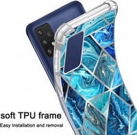 Samsung Galaxy A23 Márvány Mintás Szilikon Tok - 3db Ultravékony Ütésálló Védőtok 3
