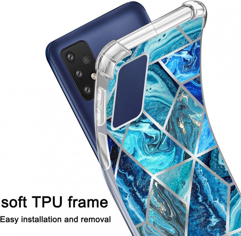 Samsung Galaxy A23 Márvány Mintás Szilikon Tok - 3db Ultravékony Ütésálló Védőtok