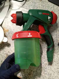 Sistem de vopsit electric Bosch PFS 5000 E, 1200 W, 2x1000 ml recipient, pentru vopsea lavabilă — fără duze (stare: vezi a 2-a imagine) 2