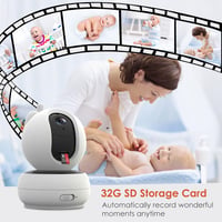 VIZOLINK 5"-os HD Bébiőr Kamerával, Éjjellátó, Távirányítható, 300m Hatótáv, 32GB TF Kártya 6