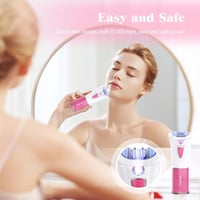 Bubbacare Vezeték Nélküli Epilátor - Arc és Testszőrtelenítő LED Világítással, Mini Szőrtelenítő Bikinivonalhoz, Archoz, Lábhoz, Hónaljhoz 2