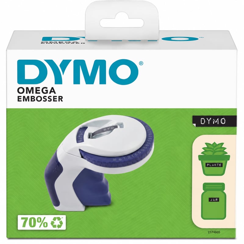 DYMO Omega uređaj za utiskivanje za kućnu i kreativnu upotrebu — bez trake za utiskivanje - samo uređaj (stanje: vidi 2. sliku)