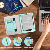 Kindle Paperwhite 11 Mentazöld PU Bőr Tok Kártyatartóval (2021) 6