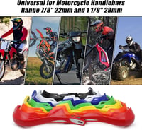 JFG RACING Univerzális Motoros Kézvédő 22-28 mm Kormányhoz - Alumínium Ötvözet és Polipropilén Anyagú Dirt Bike Védőelem, Piros 5