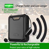 SHIDU 30W hordozható Bluetooth hangosító, vízálló, vezeték nélküli mikrofonnal 3