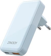 Zinooy 35W USB-C Gyorstöltő Adapter 2 Portos Lapos Kialakítással - iPhone 15/14/13, Samsung Galaxy S24/23, iPad, Xiaomi Kompatibilis 1