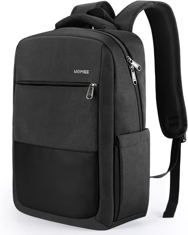 HOMIEE 15,6 colos vízálló laptop hátizsák USB töltőporttal, férfiaknak