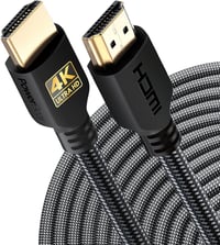 PowerBear 4K HDMI kábel 15m, arany csatlakozós, nylon fonott 1