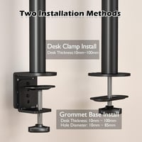 BONTEC Monitorkar Asztali Tartó 13-32" LCD/LED Képernyőkhöz, Ergonomikus Állítható Magasságú, Dönthető, Forgatható, 10kg Teherbírású, VESA 7 7