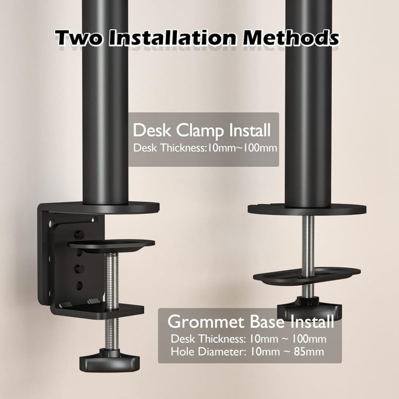 BONTEC Monitorkar Asztali Tartó 13-32" LCD/LED Képernyőkhöz, Ergonomikus Állítható Magasságú, Dönthető, Forgatható, 10kg Teherbírású, VESA 7