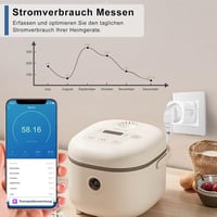 CNBINGO WiFi Okos Konnektor 4 db-os Szett Áramfogyasztás Méréssel - Alexa és Google Asszisztens Kompatibilis, Időzíthető Mini Dugalj, Hangve 3