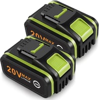 LabTEC 20V 5000mAh Akkumulátor Csomag (2db) - Worx WA3553 WA3760 WA3765 Kompatibilis Lítium-ion Pótakkumulátor Elektromos Szerszámokhoz 1