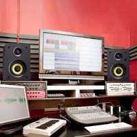Sanyun SW206 80W Aktív Könyvespolc Hangfal, Kettős Üzemmód, 4" Stúdió Monitor és HiFi, Bluetooth 5.0, Optikai/Koaxiális/USB, Fekete 4